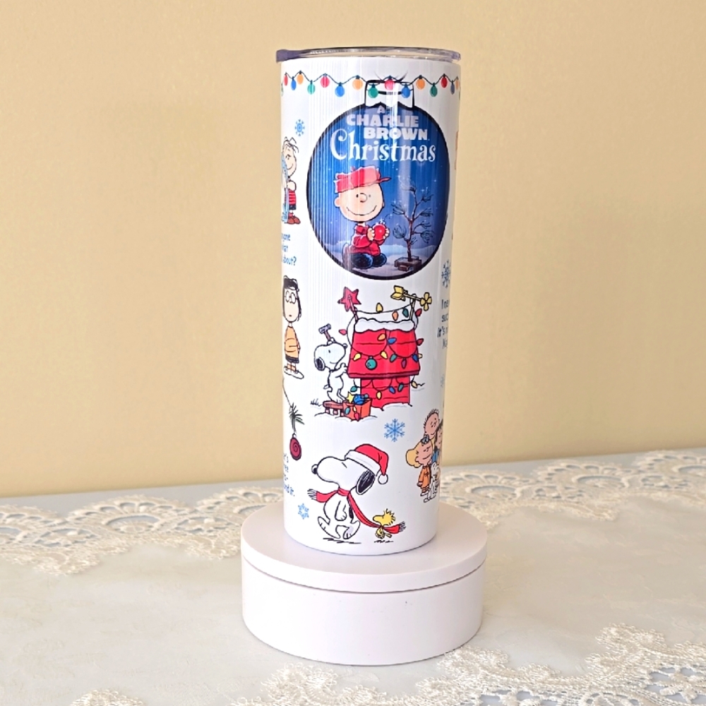 Custom 20oz Stainless Steel Tumbler - Charlie Brown